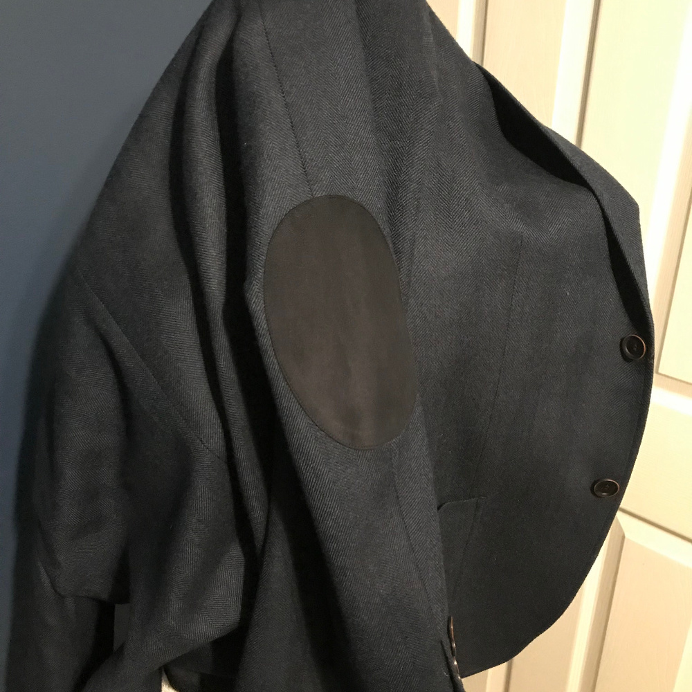 Black Brown 1826 Dark Blue Wool Blazer 38R - Picture 5 of 9